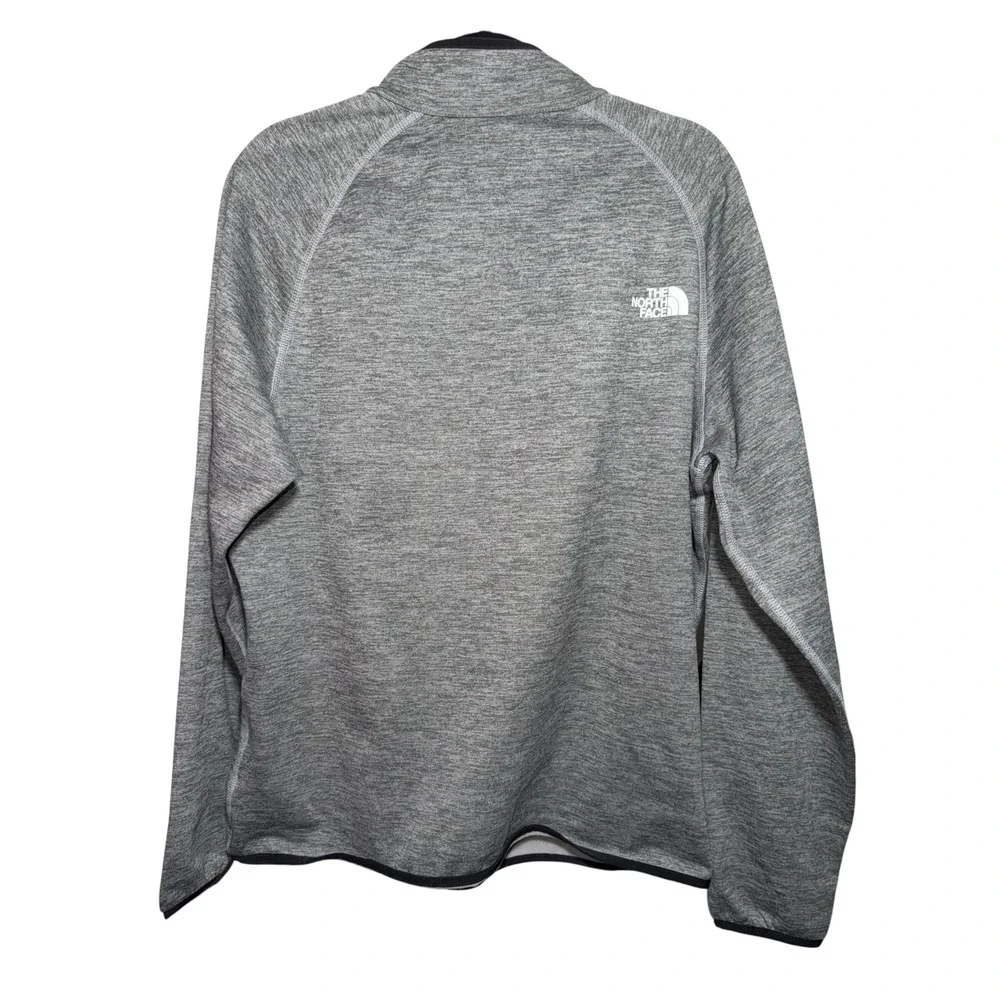 The North Face Men's L Gray Raglan 1/2 Zip Fleece Pullover Chest Pocket NWOT